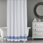 Fancy Border Shower Curtain (Royal Blue)