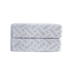 Criss Cross Stripe Bath Towel // Silver (Single)