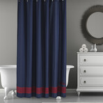Fancy Border Shower Curtain (Royal Blue)