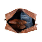 Caesar Leather Duffle // 24" // Distressed Brown