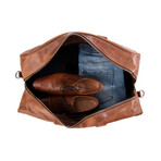 Caesar Leather Duffle // 22" // Distressed Brown