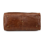 Caesar Leather Duffle // 20" // Distressed Brown