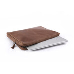 Leather Laptop Sleeve // 13" // Brown