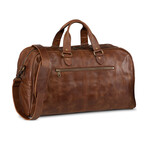 Caesar Leather Duffle // 20" // Distressed Brown