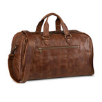Caesar Leather Duffle // 22" // Distressed Brown