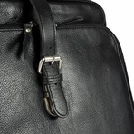 Travel Leather Backpack // Black