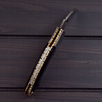 Handmade Damascus Karambit Liner Lock Knife // 3018