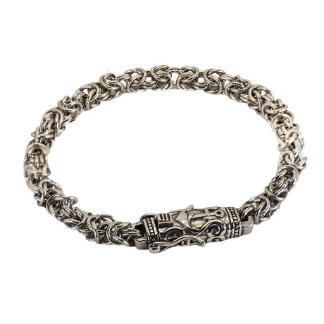 Jean Claude Jewelry // Stainless Steel Chain Bracelet // Silver
