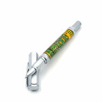 Magnetic Circuit Board Rollerball Pen // Brushed Satin + Green