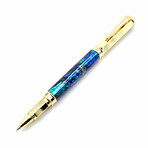 Magnetic Abalone Shell Rollerball Pen // Gold