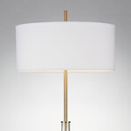 Hudson Floor Lamp // Antique Brass