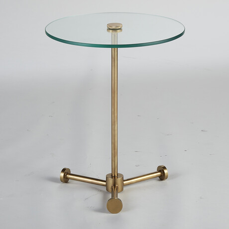 Lab Accent Table // Brass