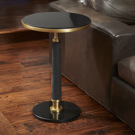 Hudson Accent Table // Brass