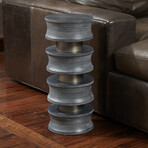Collar Accent Table // Grey