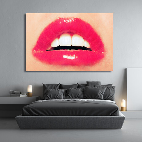 Red Sexy Kisses By Radical (24"H x 16"W x 2"D)