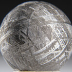 Genuine Muonionalusta Meteorite Sphere + Acrylic Display Stand
