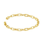 Solid 10K Gold Thick Anchor Chain Bracelet // 5mm // Yellow Gold // 8"