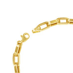 Solid 10K Gold Thick Anchor Chain Bracelet // 5mm // Yellow Gold // 8"