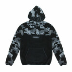 Camo Sherpa Jacket // Charcoal (XL)