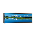 Reflection Of Mountains In Lake, Mt Foraker And Mt Mckinley (12"H x 36"W x 0.75"D)