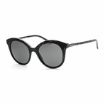 Women's Fashion PR02YS-03Y5S0-51 Sunglasses // Black Marble + Dark Gray