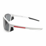 Men's Linea Rossa PS08WS-AAI06F Sunglasses // Matte White + Dark Gray