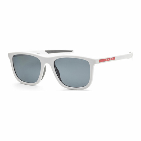 Men's Linea Rossa PS10WS-TWK02G Polarized Sunglasses // White + Dark Gray