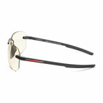 Men's Linea Rossa PS09WS-DG002S Sunglasses // Black Rubber + Photo Brown