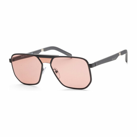 Men's Fashion PR60WS-NAR08M-58 Sunglasses // Matte Gray + Dark Violet