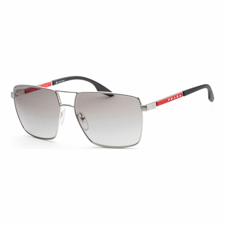 Men's Linea Rossa PS50WS-1BC08O-59 Sunglasses // Silver + Gray Gradient