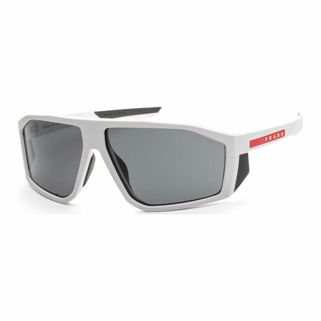 Men's Linea Rossa PS08WS-AAI06F Sunglasses // Matte White + Dark Gray