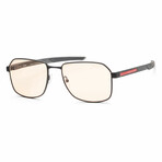 Men's Linea Rossa PS54WS-DG001S Sunglasses // Matte Black + Orange Photochromic