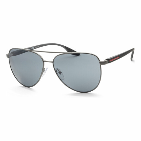 Men's Linea Rossa PS52WS-DG107G-61 Sunglasses // Gunmetal + Gray-Black Mirror
