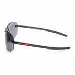 Men's Linea Rossa PS09WS-DG009R Sunglasses // Black + Blue