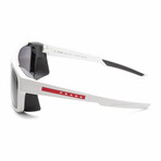Men's Linea Rossa PS07WS-TWK02G-59 Polarized Sunglasses // White + Dark Gray
