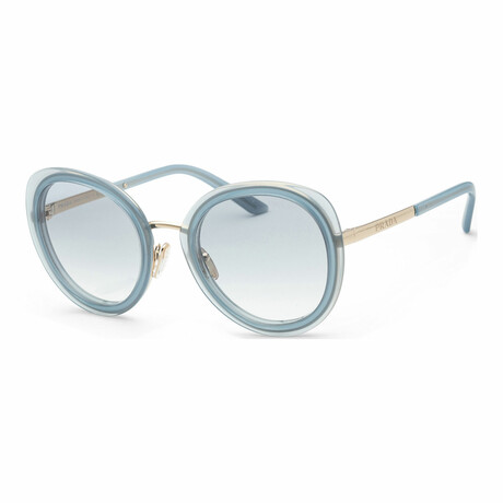 Women's Fashion PR54YS-06Y03O-54 Sunglasses // Ceruleo Opal + Clear Gradient Light Blue