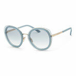 Women's Fashion PR54YS-06Y03O-54 Sunglasses // Ceruleo Opal + Clear Gradient Light Blue