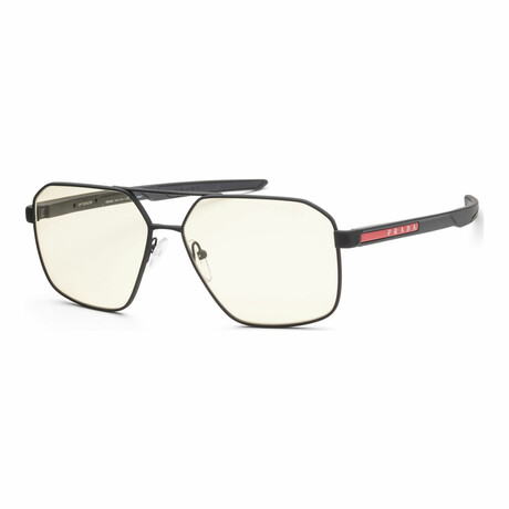 Men's Linea Rossa PS55WS-DG002S Sunglasses // Matte Black + Photo Brown