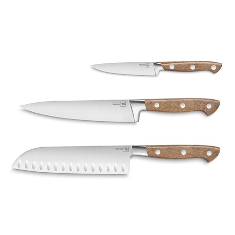 Georges 3-Knife Set // Walnut Handle
