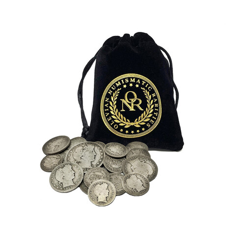 Era of Barber Coinage // Dimes, Quarters, Half Dollars // Deluxe Collector's Pouch