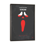 Scream Minimal Movie Poster by Chungkong (26"H x 18"W x 0.75"D)