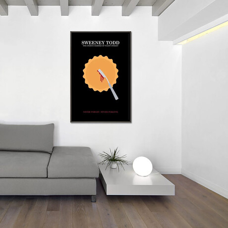 Sweeney Todd Minimalist Poster by Popate (26"H x 18"W x 0.75"D)
