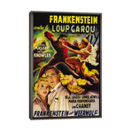 Frankenstein Meets The Wolf Man Movie Vintage Poster by Unknown Artist (26"H x 18"W x 0.75"D)