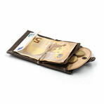 iClutch Wallet + Coins Pocket // Blue Studs