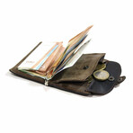 iClutch Wallet + Coins Pocket // Brown
