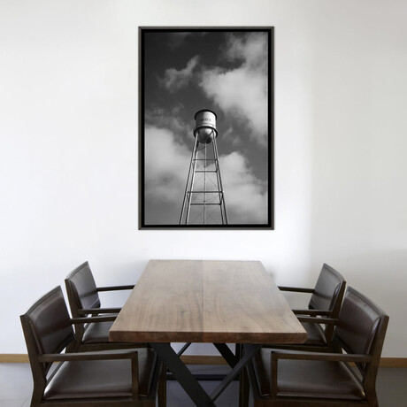 Monochrome Marfa Water Tower by Bethany Young (26"H x 18"W x 0.75"D)
