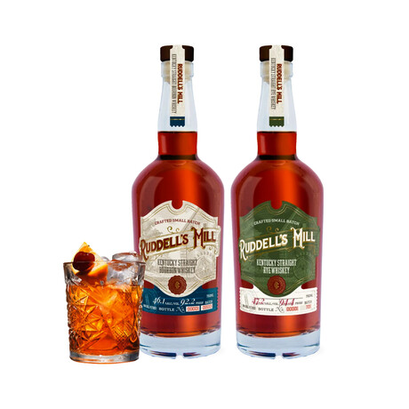 Straight Whiskey Set // Bourbon & Rye // Set of 2 // 750 ml Each