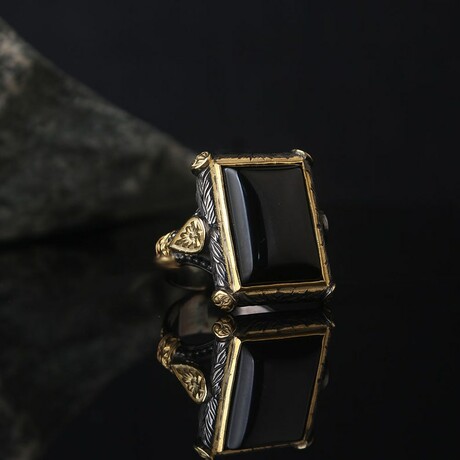 Sterling Silver + Onyx Ring (9)