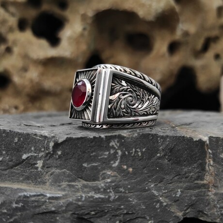 Sterling Silver + Ruby Ring I (9)