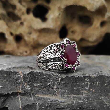 Sterling Silver + Ruby Ring (9)